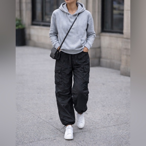 Love Tree Pants - Love Tree Black Parachute Pants